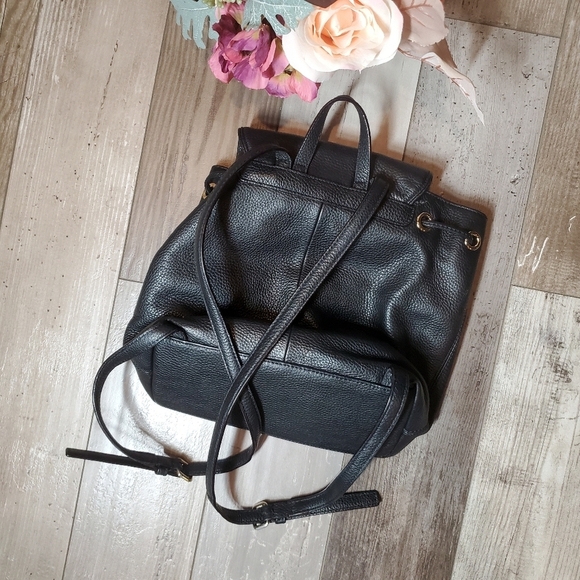 Kate Spade New York Mulberry Street Cinch Magnetic Leather Backpack Black main image 12